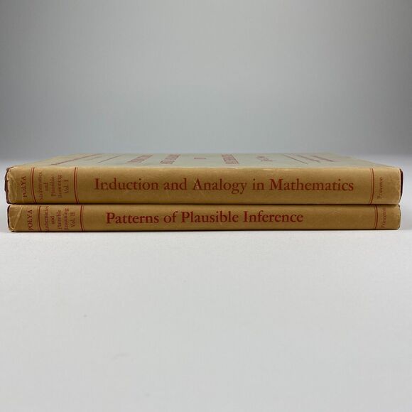 Mathematics & Plausible Reasoning G. Polya 1st Edition 2 Volume Set 1954 HC - Picture 9 of 14